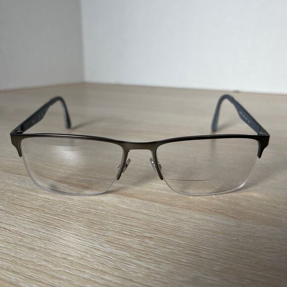 Ray-Ban RB6335 2855 Eyeglasses Grey Frames Only 56-17-145 Excellent Cond! - Picture 2 of 8